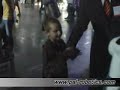 Humanoid robot walking at Wired Nextfest