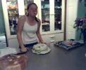 Cake eating kid