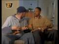 Will Smith and some dude jamming MIB song on ukelele