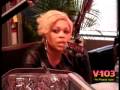 Monica interviewing T-Boz on V103