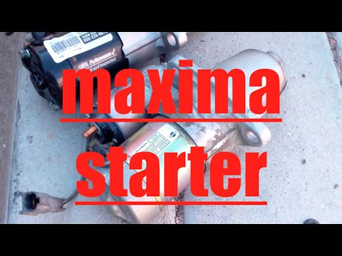 DIY How to install replace the starter on a 2001 Nissan Maxima Infiniti I30