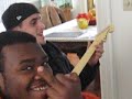 First time playing rock band