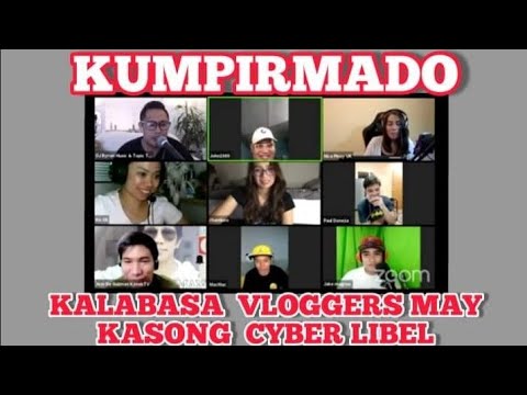 CONFIRM, KALABASA VLOGGERS KINASUHAN NG CYBER LIBEL