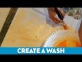 How to Create a Wash with Acrylic Paint