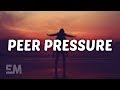 James Bay - Peer Pressure (Lyrics) Feat. Julia Mic