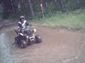 atv quad helmet cam puddle hitting
