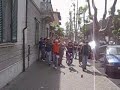 Ultras cecinesi in corteo verso lo stadio