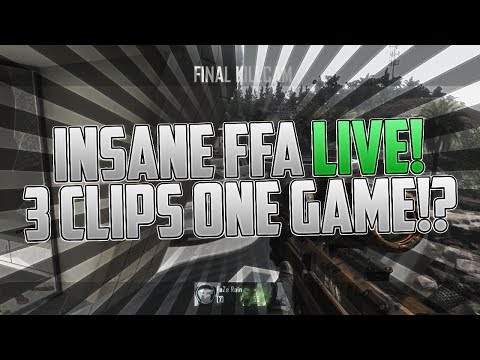 INSANE FFA TrickShotting LIVE - New BO2 CAMOS!