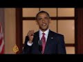 Obama accepts the Democratic Party nomination - 29 Aug 08