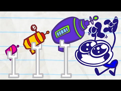 Pencilmate Gets ZAPPED By ALIENS! | Animated Cartoons Characters | Animated Short Films