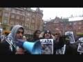 Pro-palestinian demonstration - pro-israelian demonstration