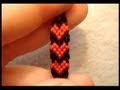► Friendship Bracelet Tutorial 17 - Intermediate - Heart Pattern (filled/solid)