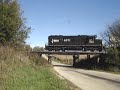 the first sd40 locomotive built at emd in action