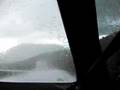hevige regenval op de E6 in Noorwegen tussen Otta en Oppdal