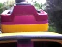 Victoria en roller coaster Plopsa Coo