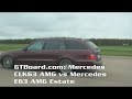 Mercedes CLK63 AMG vs Mercedes E63 AMG = GTBoard.com