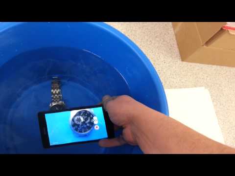 how to use xperia z camera underwater