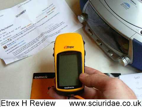 GPS - Quick review of the new Garmin Etrex h (high sensitivity GPS Reciever) www.sciuridae.co.uk webmaster: scalsepeeder.