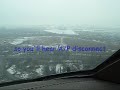 landing almaty from cockpit boeing 747