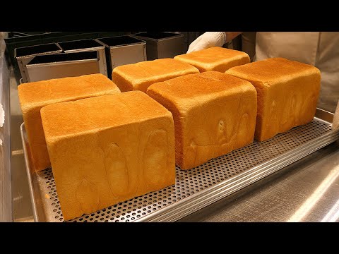 줄서서 먹는 쫄깃한 생 식빵 도제식빵, 에그 베이컨 토스트 / homemade egg bacon toast - korean street food