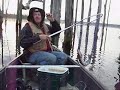 Pickerel Caught on Limb Line Pickerel Caught on Limb Line