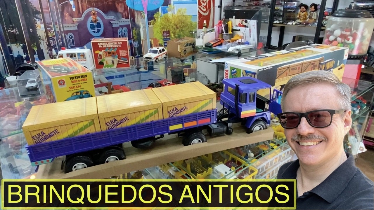 GARAGEM EM ESCALA: visitamos uma loja de brinquedos antigos