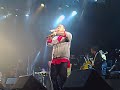 this was an awesome show that finished the first way out west festival in gothenburg, sweden.
kanye suddenly had peter bjorn & john join him onstage to play  their  hit 