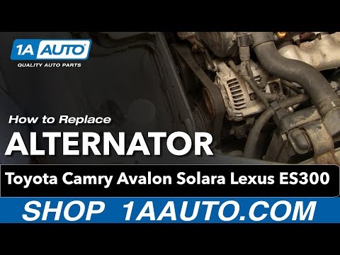 How To Install Replace Alternator Toyota Camry Avalon Solara Lexus ES300 3.0L V6 1AAuto.com