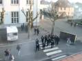 NATO Strasbourg: police fires teargas at protesters
