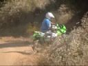 Kawasaki KLR650 sidecar runs dirt