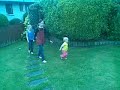Mischa running round in her new i huffer invers tee shirt
