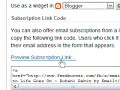 How to make E-mail Subscription Using FeedBurner