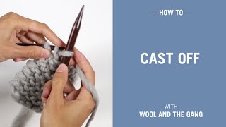 How to cast off / bind off