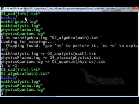 how to rename multiple files in linux