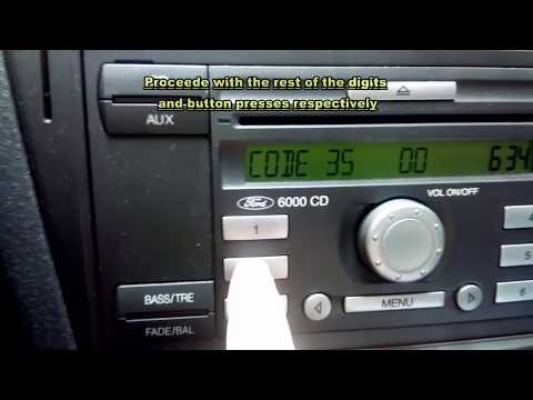 how to code a ford radio