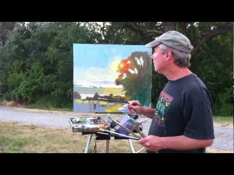 how to paint a vineyard