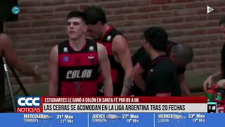 ESTUDIANTES LE GANÓ A COLÓN EN SANTA FÉ POR 85 A 66