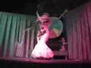 burlesque show in coney island. miss dirty martini is turning her tassels