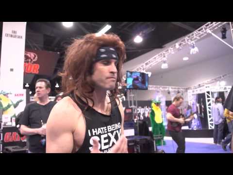 steel - Satchel from Steel Panther takes over Guitar World & meets a guitar hero at NAMM 2015!