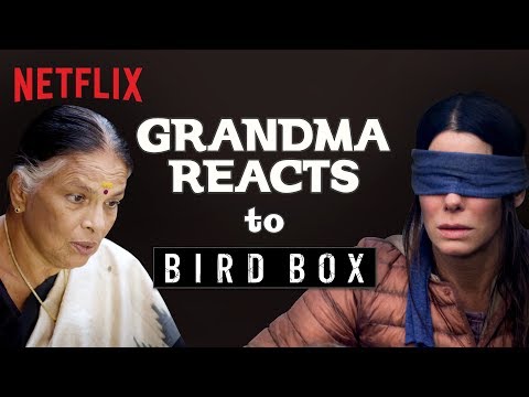Indian Grandma reacts to Bird Box | Netflix