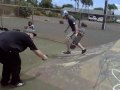 Darion overcomes the kickflip indy grab