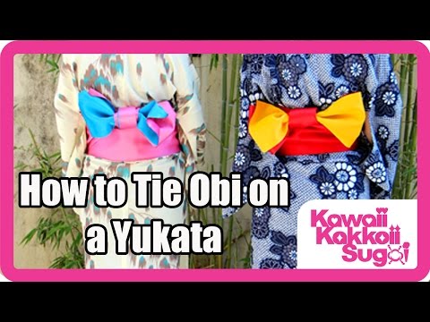how to tie a yukata belt