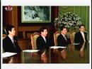 Pyongyang, October 3 (KCNA) -- General Secretary Kim Jong Il visited the state guest house where President Roh Moo Hyun is staying and held talks with him on Wednesday.     Kim Jong Il was greeted by Roh Moo Hyun and his wife and his suite members in the lobby of the Paekhwawon State Guest House.     Kim Jong Il had tete-a-tete talks with Roh Moo Hyun.     The meeting of the top leaders of the north and the south marked an important occasion in expanding and developing the inter-Korean relations onto a higher stage on the basis of the historic June 15 North-South Joint Declaration and in the spirit of 