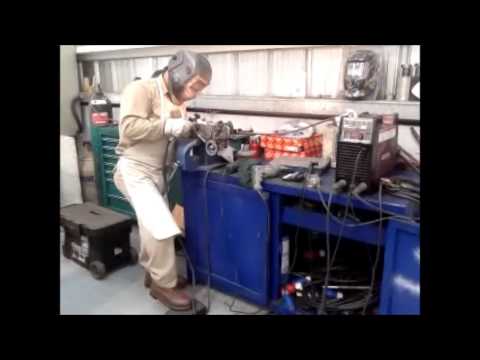 Soldadura TIG aluminio - Recuperacion de Tapa aluminio, enfriador de aceite Camioneta Mazda B-2500. Soldado por Procedimiento soldadura tig aluminio Alta Frecuencia,,