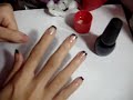  black french tip manicure diy do it yourself at home alone xteeener