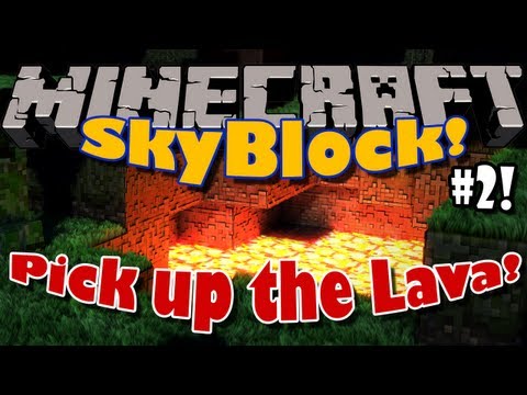 how to pick up lava in minecraft