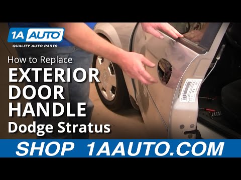 How To Install Replace Broken Front Exterior Door Handle Dodge Stratus 01-06 1AAuto.com