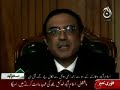 pakistan Marriot Hotel - President Zardari Speech