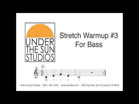 the bass stretch - Vocal Stretch Warmup #3 for Bass.