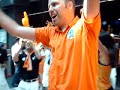 Euro 2008 stazione di Berna: corteo tifosi olandesi
